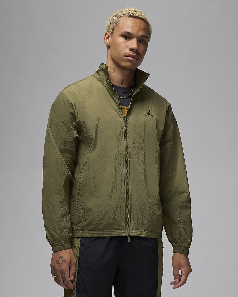 Olive green jordan jacket best sale